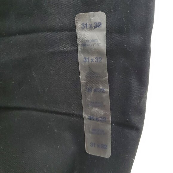 Gap Khakis Tailored Wrinkle Resistant Straight Fit Men's Black Pants NWT 31x32 - Picture 3 of 10